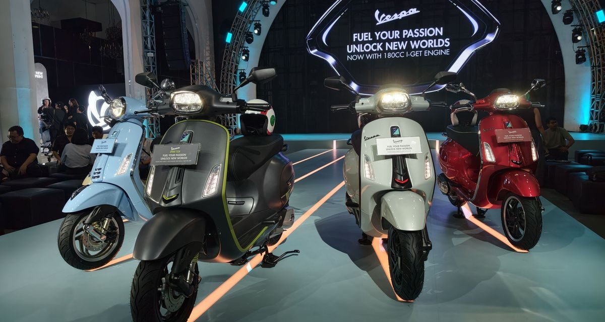 Vespa 180 cc Resmi Hadir, Sprint dan Primavera Makin Tak Tertandingi