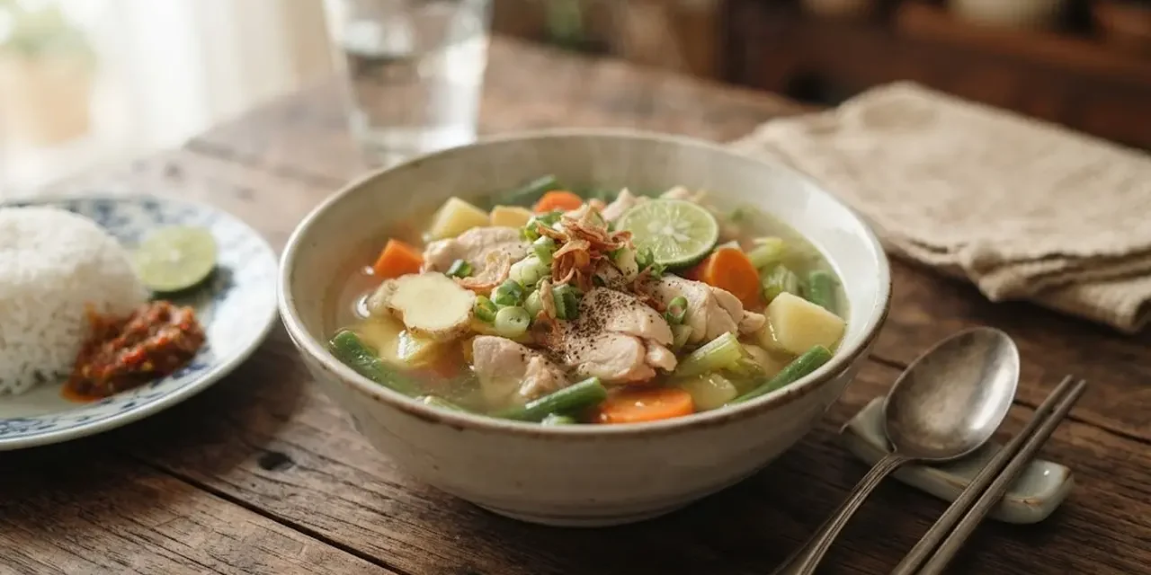 Resep Sop Ayam Bening Jahe, Kuah Gurih dan Hangat untuk Keluarga